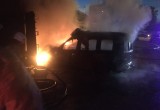 Пожар в Череповце уничтожил гараж, пьяный владелец не смог объяснить, что произошло  (ФОТО)