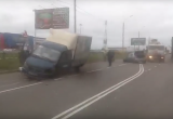 На Окружном шоссе в Вологде столкнулись три автомобиля (Видео)