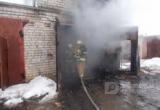 В Вологде сгорел гараж в ГСК Окружной 