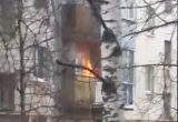 В центре Вологды открытым пламенем горел балкон (ВИДЕО) 
