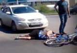 Женщину на велосипеде сбили на улице Чернышевского в Вологде (ВИДЕО)