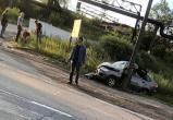 ДТП в Череповце: автомобиль разбит полностью (ВИДЕО)