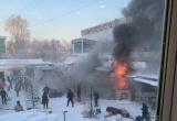 Только что на городском рынке Вологды произошел пожар
