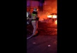В Череповце на парковке у дома сгорел автомобиль