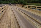 Деревянный мост через реку Курденьга отремонтирован в Кичменгско-Городецком районе