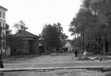 Старая Вологда. ул. Менжинского (ул. Предтеченская). Вид в сторону вокзала. 1961 год