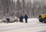 Вологодские полицейские помогли автомобилистке вытащить машину из кювета (ФОТО)