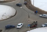 Иномарка перевернулась в Череповце(ФОТО)