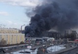 В Питере очень серьёзно горит автосалон на Савушкина. 