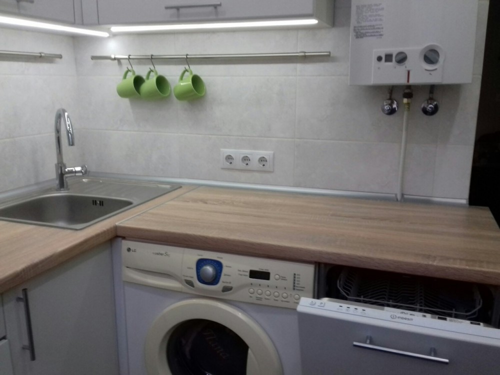 Маленькая Кухня С Посудомоечной Машиной Дизайн