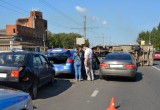 Массовое ДТП, с участием 5 автомобилей, заставило встать в пробках весь Череповец (ФОТО)