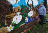Мозаика из пробок: жительница Тотьмы делает картины из крышек