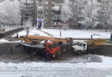 Полет на "Тойоте" по ул.К.Белова в Череповце закончился для лихача в бетонном столбе (ФОТО)