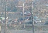 На перекрестке в Череповце перевернулась на крышу машина такси (ФОТО)