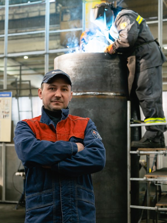 Электросварщик на автоматических и полуавтоматических машинах ЗАО «СеверМаш» Сергей Александрович Евшин