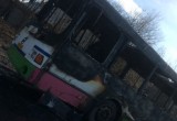 В Череповце сгорел пассажирский автобус