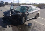 Вчера в Череповце произошло лобовое столкновение двух автомобилей