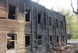 В Вологде сгорел деревянный дом на проспекте Победы