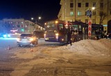 В Череповце накануне в двух ДТП столкнулись три автобуса