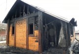 В Вологде сгорел новый деревянный дом