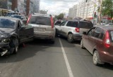 Столкновение сразу четырех машин произошло в Вологде