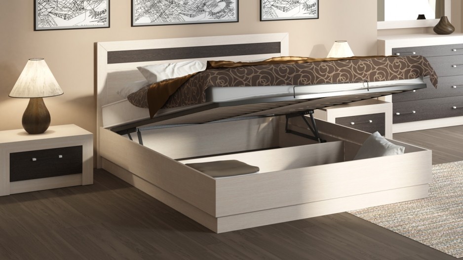 Мебельник: современная кровать с подъемным механизмом