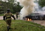 В Череповце сегодня подожгли автомобиль (ФОТО)