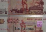 В Череповце обнаружены две фальшивые купюры по 5 тыс. руб.