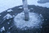 Держать удочки наизготове: лед на реке Вологде понемногу набирает толщину