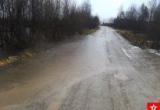 В Шекснинском районе дорогу смывает ливневыми потоками (ВИДЕО)