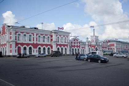 Железнодорожный вокзал города Вологды