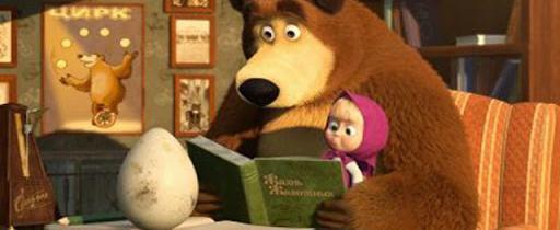Кадр из мультфильма «Маша и медведь»