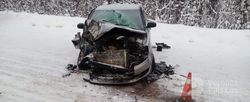 81-летний вологжанин поломался в ДТП на трассе «Тотьма-Никольск»