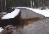 Вологодчина уходит под воду: дорога за 8 млн. рублей утонула...