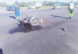 Появилось видео последствий ДТП на трассе А-114: пенсионер урезонил 20-летнего мотоциклиста