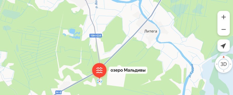 Принтскрин с карты Яндекса