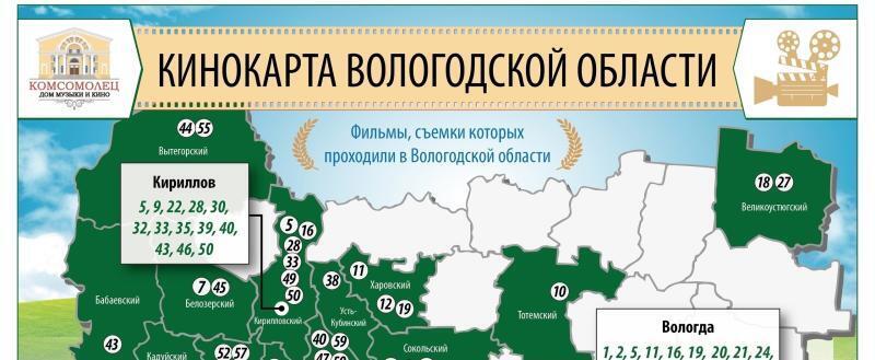 Что посмотреть в выходные: кинокарта Вологодской области растет