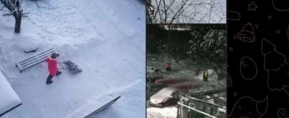 «Детский труд или субботник»: На улице Элеваторной в Вологде школьники взяли в руки лопаты