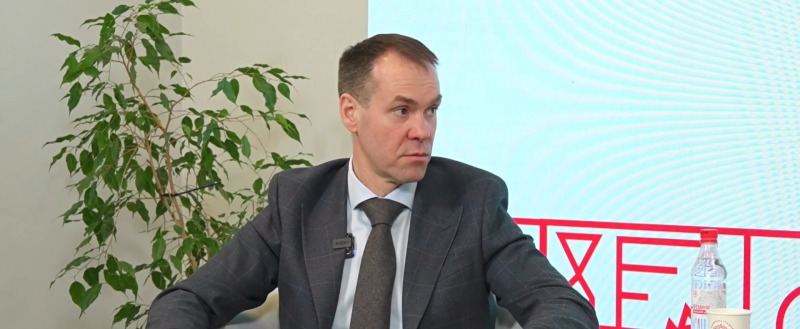 Скриншот с прямого эфира с главой города Вологды