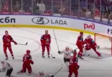 Скриншот видео трансляции матча КХЛ Локомотив-Авангард