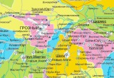 карта Чеченской республики