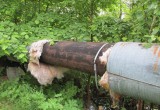 Теплотрасса в городе Сокол.