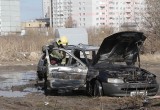 В Вологде утром сгорела иномарка (ФОТО) 