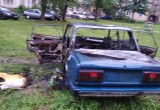 В Череповце дотла сгорел автомобиль ВАЗ (ФОТО)