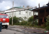 Расселенный дом горел в Вологде: предположительно там неосторожно грелись бомжи (ФОТО,ВИДЕО) 