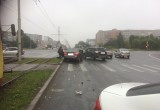 Тройное ДТП в Череповце привело к огромной пробке (ФОТО)
