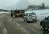 Экскаватор перевернулся на Северном шоссе в Череповце (ФОТО) 