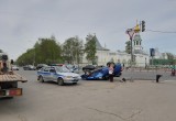  Машина перевернулась на крышу в центре Вологды