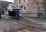 В Вологде приступили к дезинфекции автобусных остановок (ФОТО)
