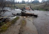 Жители деревни Нянькино Череповецкого района остались без моста и без продуктов 